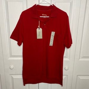 St. John’s Bay NWT Red Polo Shirt Size Medium